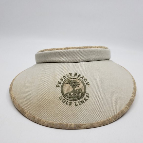 Pebble Beach Golf Links Openback Visor Hat Activewear Headwear Vintage USA Made - Picture 1 of 10